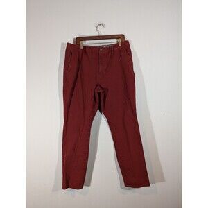 Bonobos Pants Men Sz 40 Maroon Slim Chino Straight Leg Classic Business Casual